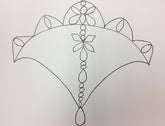 Tiara Design Pattern - Classic Tiara with Wide Forehead Piece